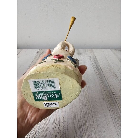 Midwest cannon falls angel trumpet cherub figurine statue Xmas decor spring flow - Picture 9 of 9